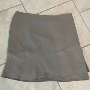 20W Talbots taupe lined skirt with tulip hem and side zip